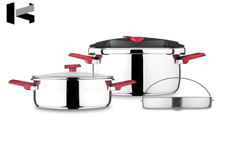 زودپز دوقلو کاندید مدل هلیوس گنجایش 4 و 6 لیتر